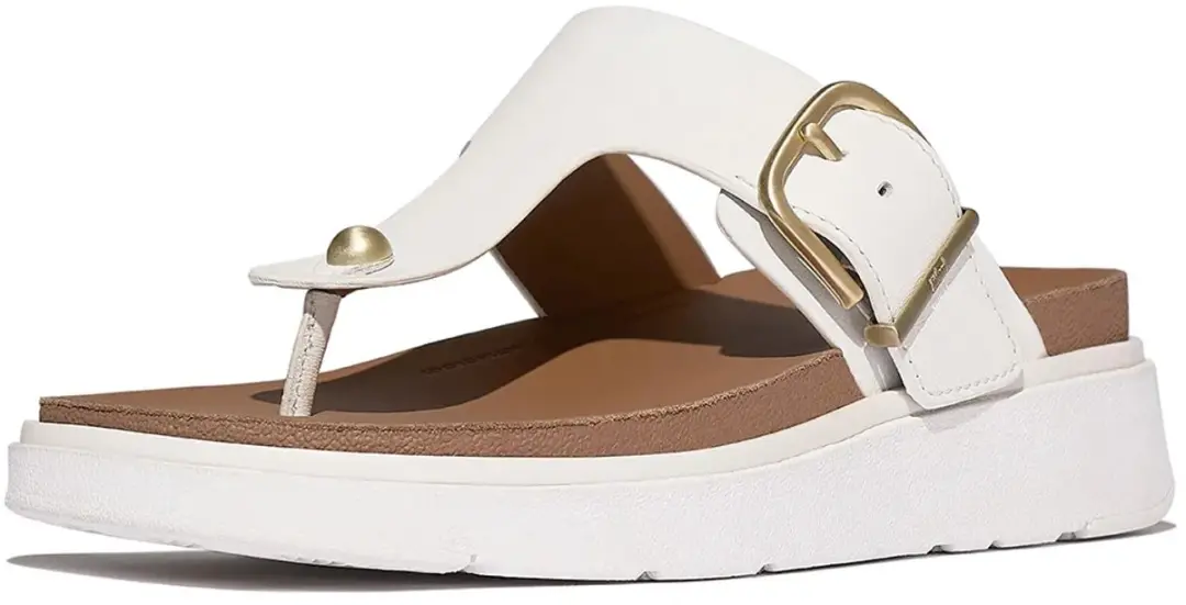 FitFlop Gen FF Gesp Leren Sandalen - Wit - Maat 37