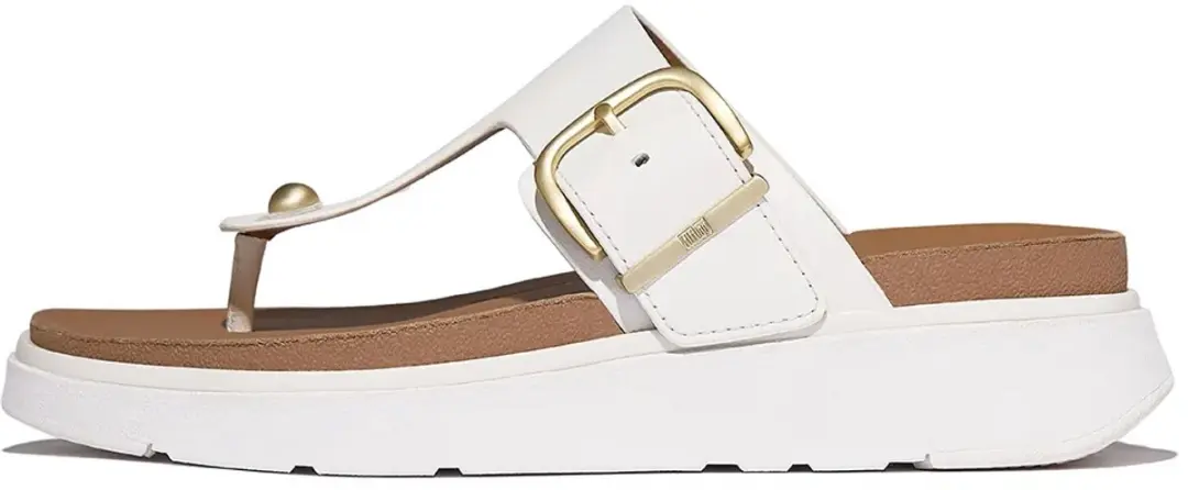 FitFlop Gen FF Gesp Leren Sandalen - Wit - Maat 37
