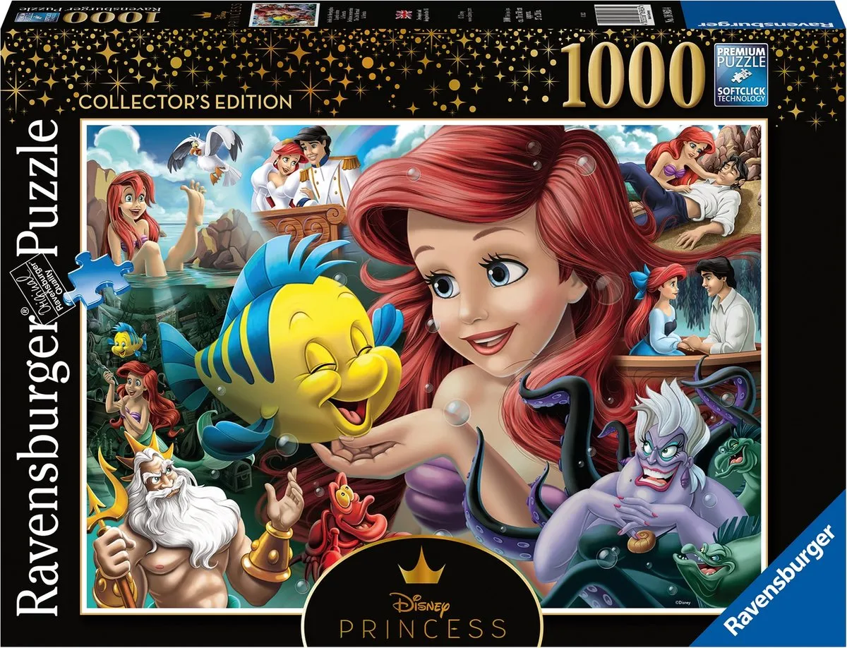 Ravensburger Disney De kleine zeemeermin Collectors Edition Puzzel 1000 Stuks