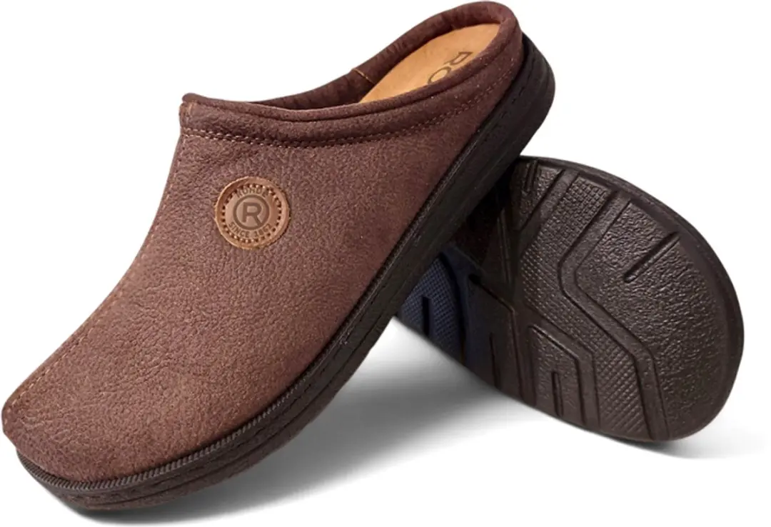 Rohde Heren Pantoffels 7144 72 - Maat 41 - Donkerbruin