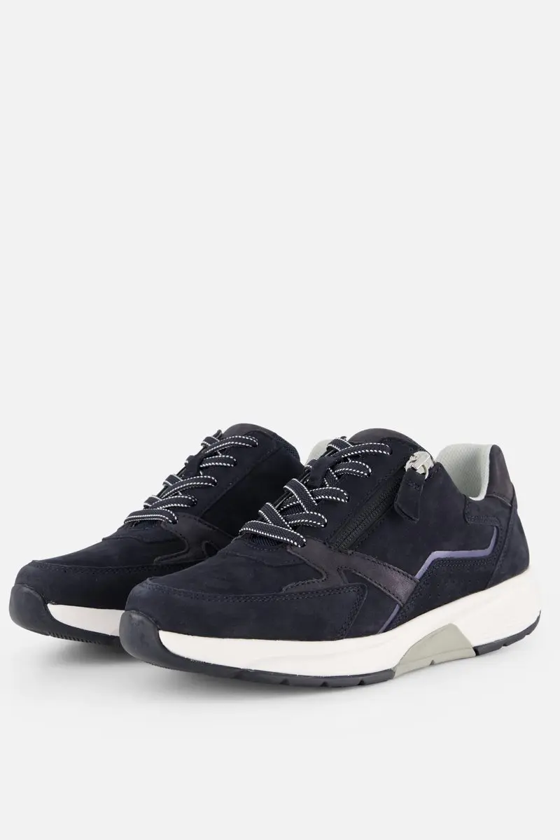 Gabor Rollingsoft Sneakers blauw Su�de