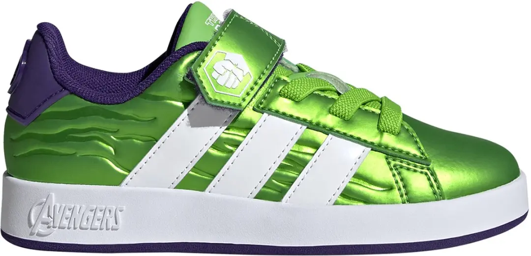 Adidas Kinderen Marvel Avengers Grand Court Sneaker HP3607 Sesogr/Ftwwht/Cpurpur