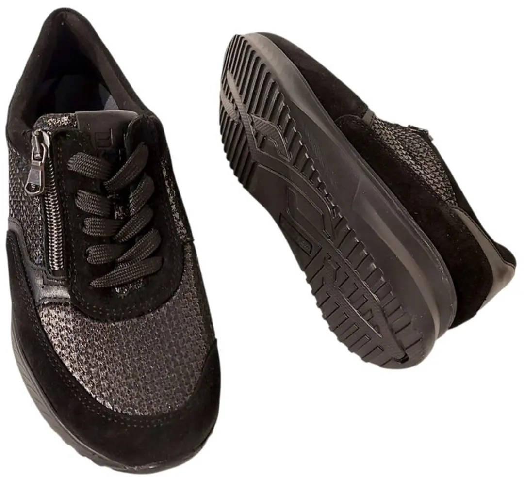Wäldlaufer Bungeez Sneaker 617K01 - Zwart - afbeelding 3 van 6