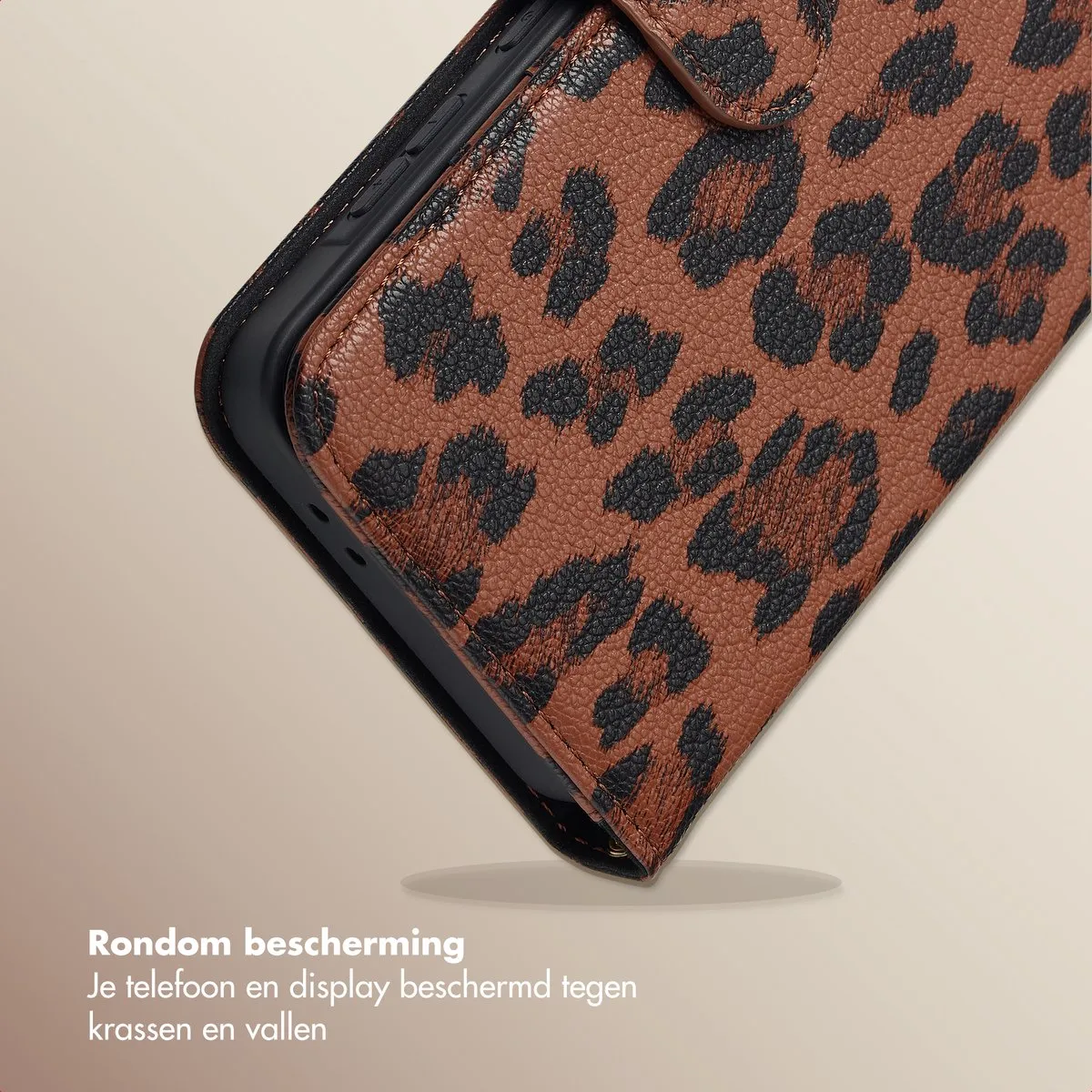 Selencia Hoesje Samsung Galaxy A36/A56 - 3 Pasjes - Mocha Brown - afbeelding 3 van 6