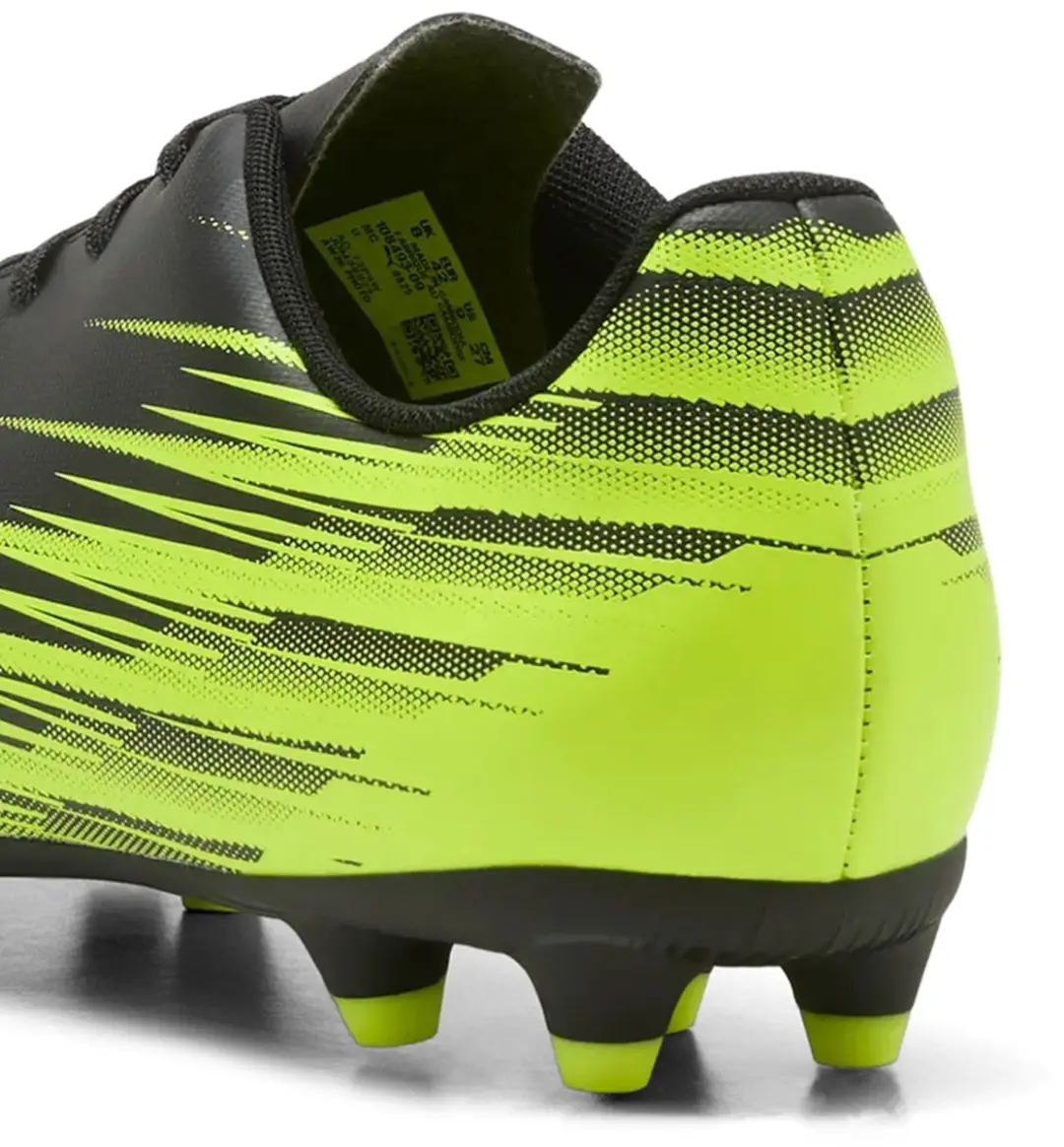 PUMA Attacanto II FG/AG Voetbalschoenen - 46.5 - Zwart/Lime - afbeelding 4 van 6