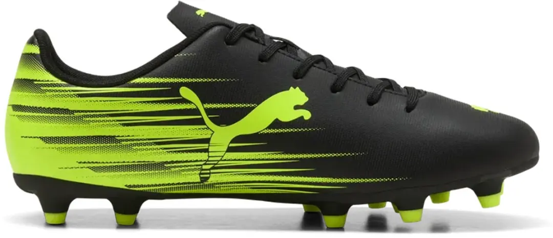 PUMA Attacanto II FG/AG Voetbalschoenen - 46.5 - Zwart/Lime - afbeelding 6 van 6