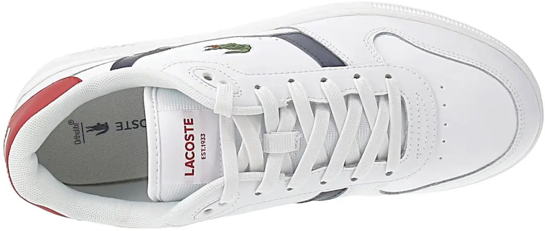 Lacoste T-Clip Set 224 Herentrainers 45 - Wit/Rood - afbeelding 6 van 6