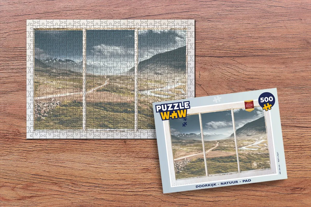 PuzzleWow Natuur Pad Legpuzzel 500 Stuks - Multicolor