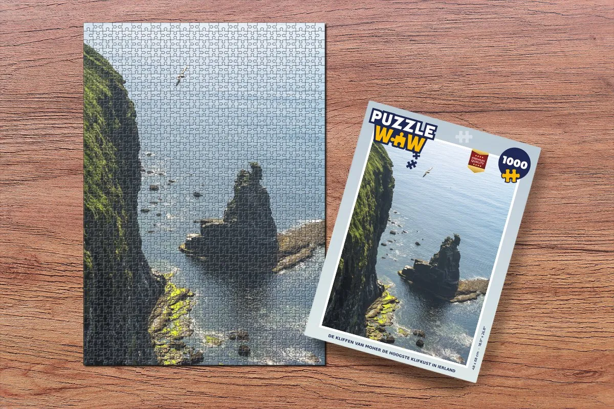 PuzzleWow De Kliffen van Moher Legpuzzel 1000 Stuks - Multicolor