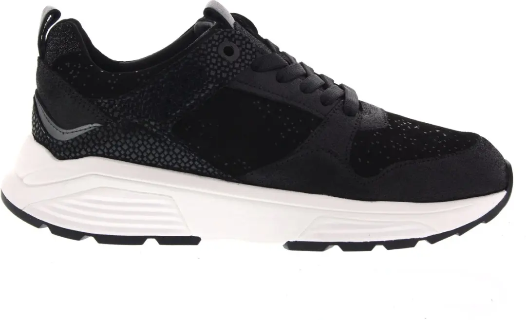 Dames Veterschoenen Xsensible Newport Black Fantasy Zwart