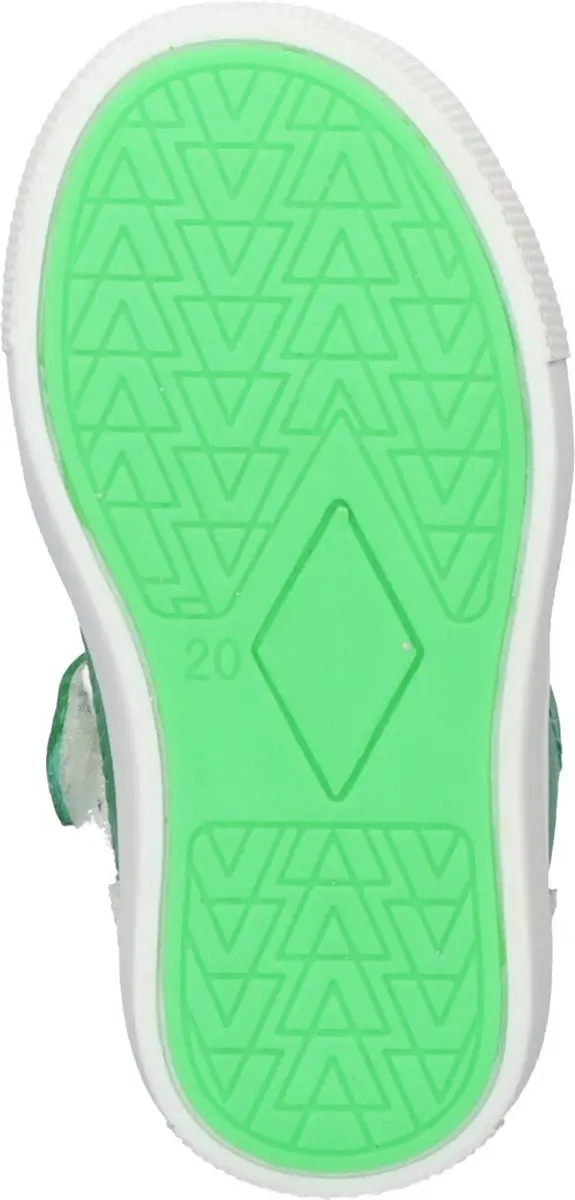 BunniesJR 224303-565 Jongens Lage Sneakers - 22 - Groen/Grijs/Wit - afbeelding 4 van 6