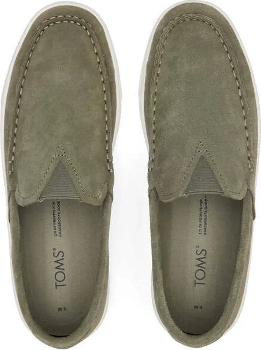 TOMS TRVL Lite Loafers - Vetiver Grijs Suède - Maat 46