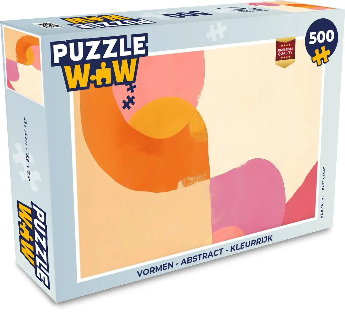 PuzzleWow Abstract Vormen Legpuzzel 500 Stuks - 8721375320167