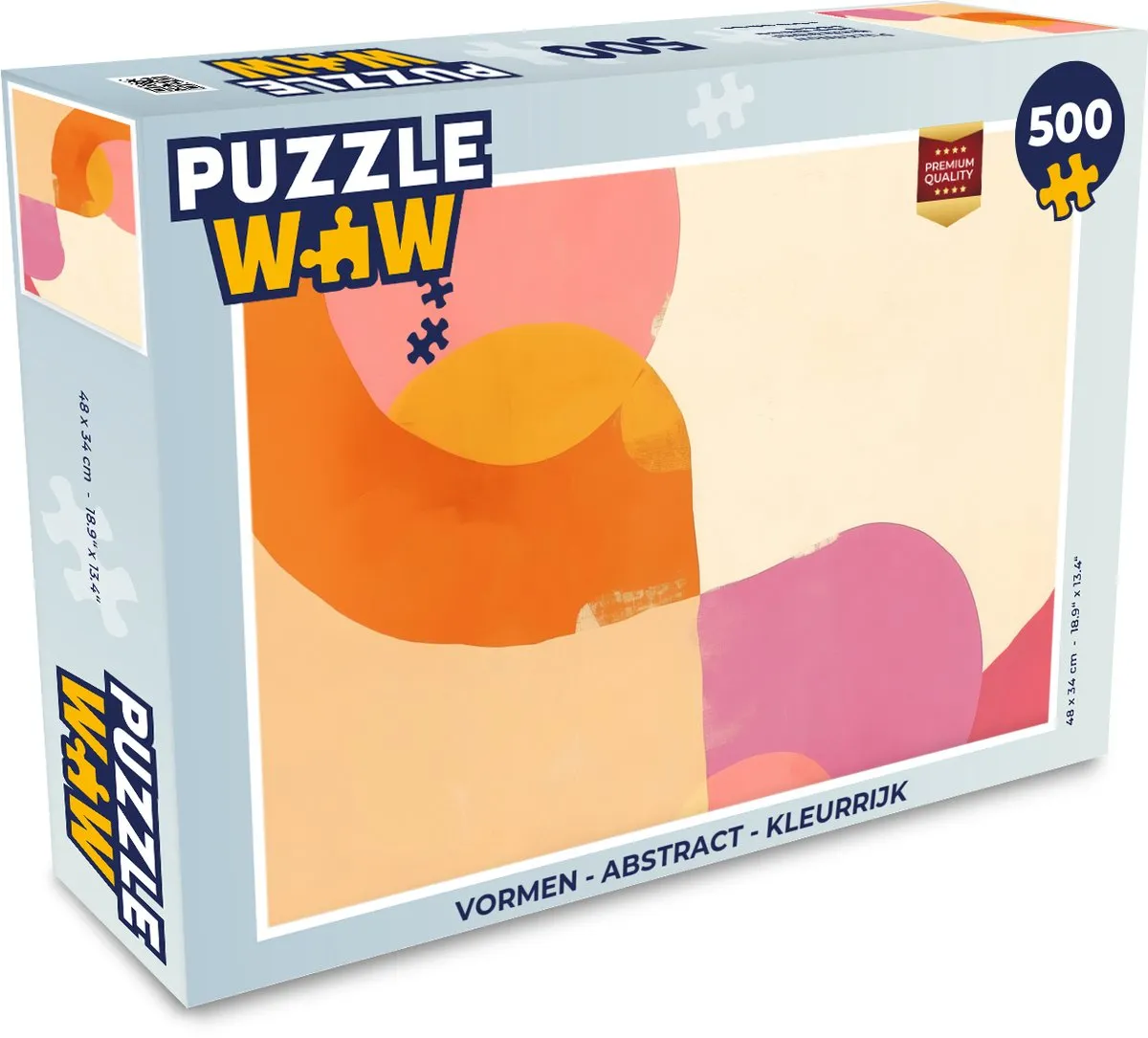 PuzzleWow Abstract Vormen Legpuzzel 500 Stuks - 8721375320167