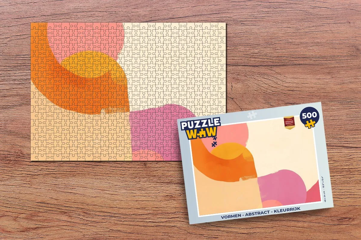 PuzzleWow Abstract Vormen Legpuzzel 500 Stuks - 8721375320167