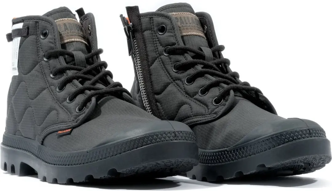 PALLADIUM Pampa Re-Quilted Unisex Laarzen Enkellaars Vegan 74386 Zwart