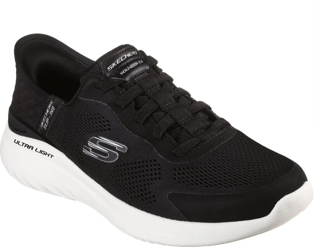 Skechers Bounder 2.0 Emerged Heren Instappers - Zwart - afbeelding 3 van 6