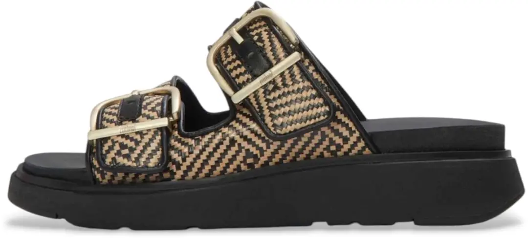 Fitflop Gen-FF Gen-FF gespsandalen van bedrukt leer