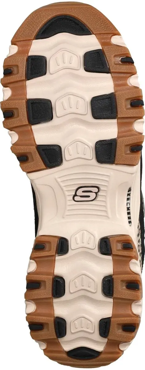 Skechers D'Lites Wild Charm Veterschoenen - Zwart/Multi - afbeelding 4 van 6