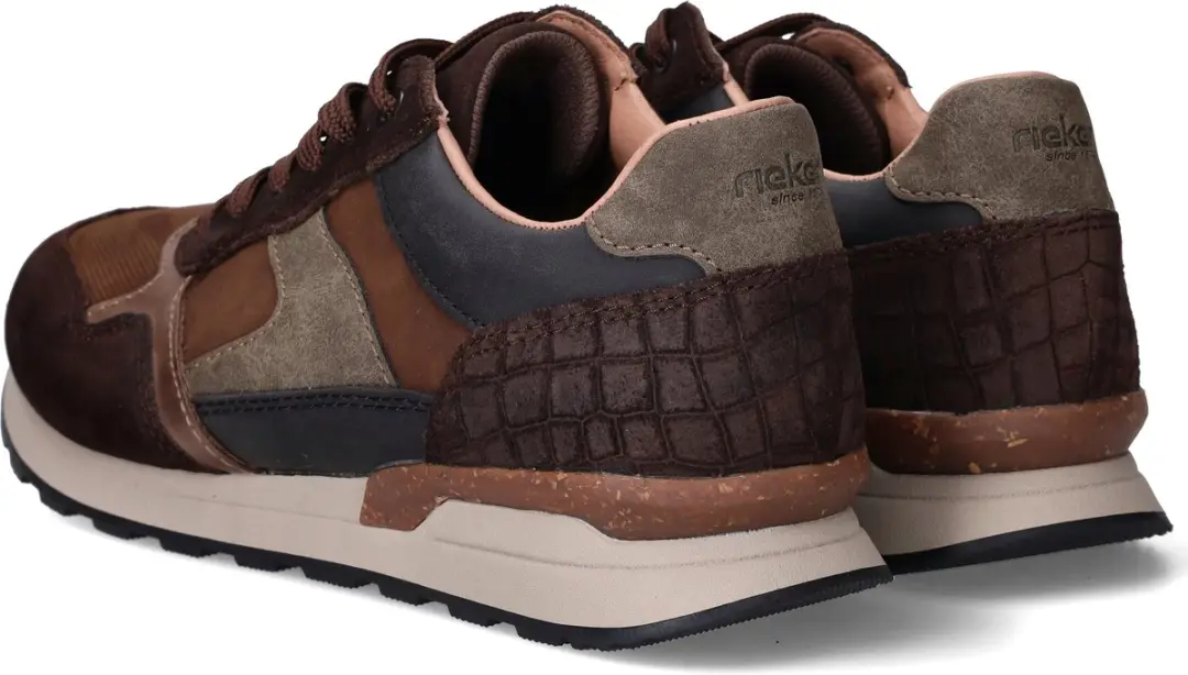 Rieker Heren Sneakers - Bruin - Maat 44 - afbeelding 5 van 6
