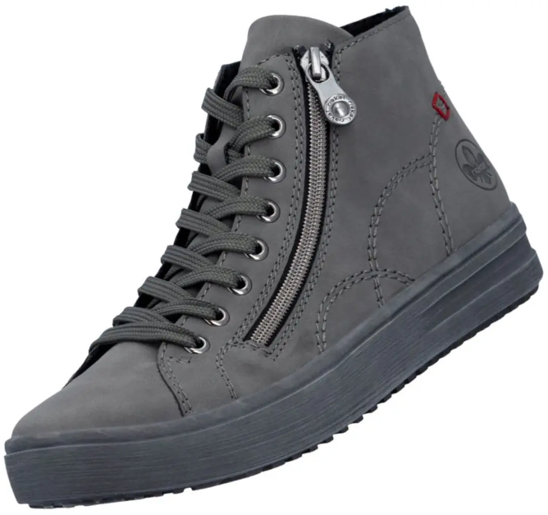 Rieker damessneaker met hoge schacht L2520-45 grijs