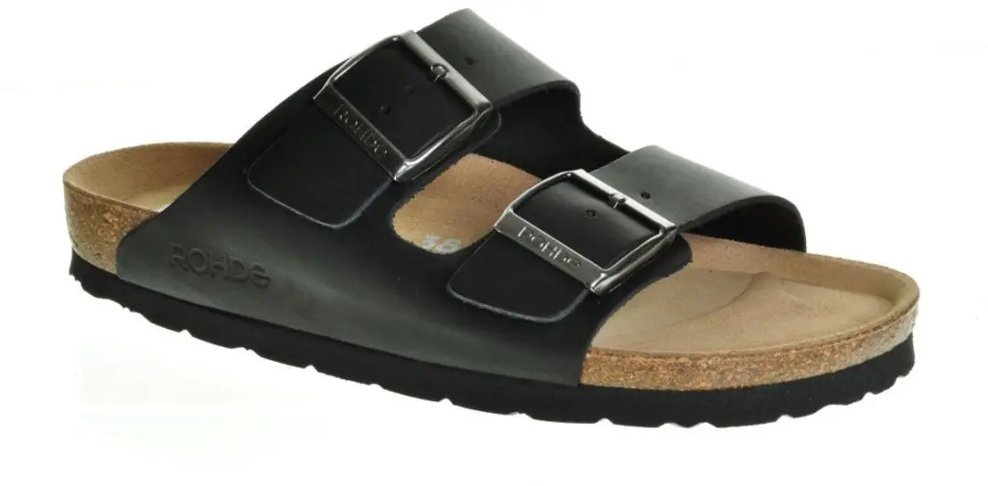 Rohde Zwart Slipper Tweeband maat 36