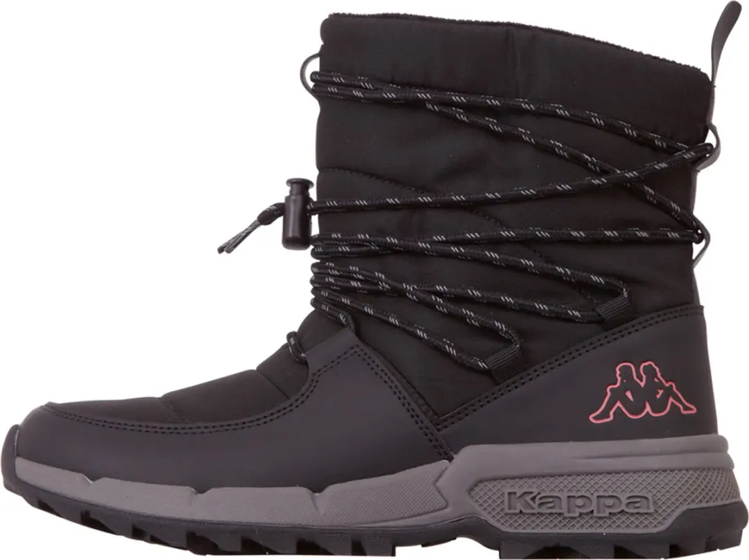 Kappa dames enkellaarzen winterschoenen laarzen 243239 zwart/roze