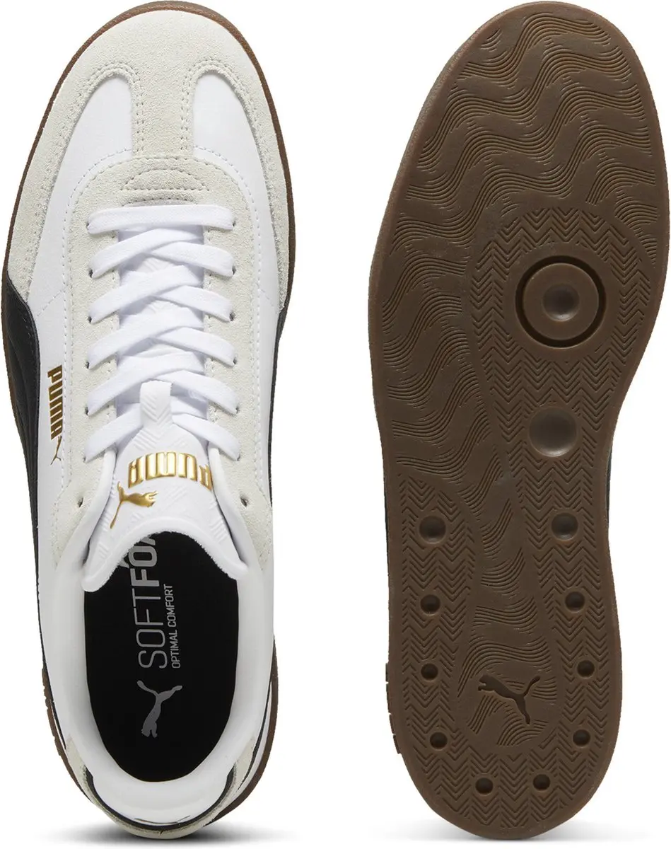PUMA Club II Era Unisex Sneakers - Wit/Zwart/Grijs