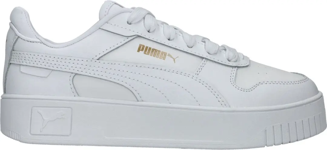 PUMA Carina Street Sneakers - Wit/Goud - afbeelding 3 van 6