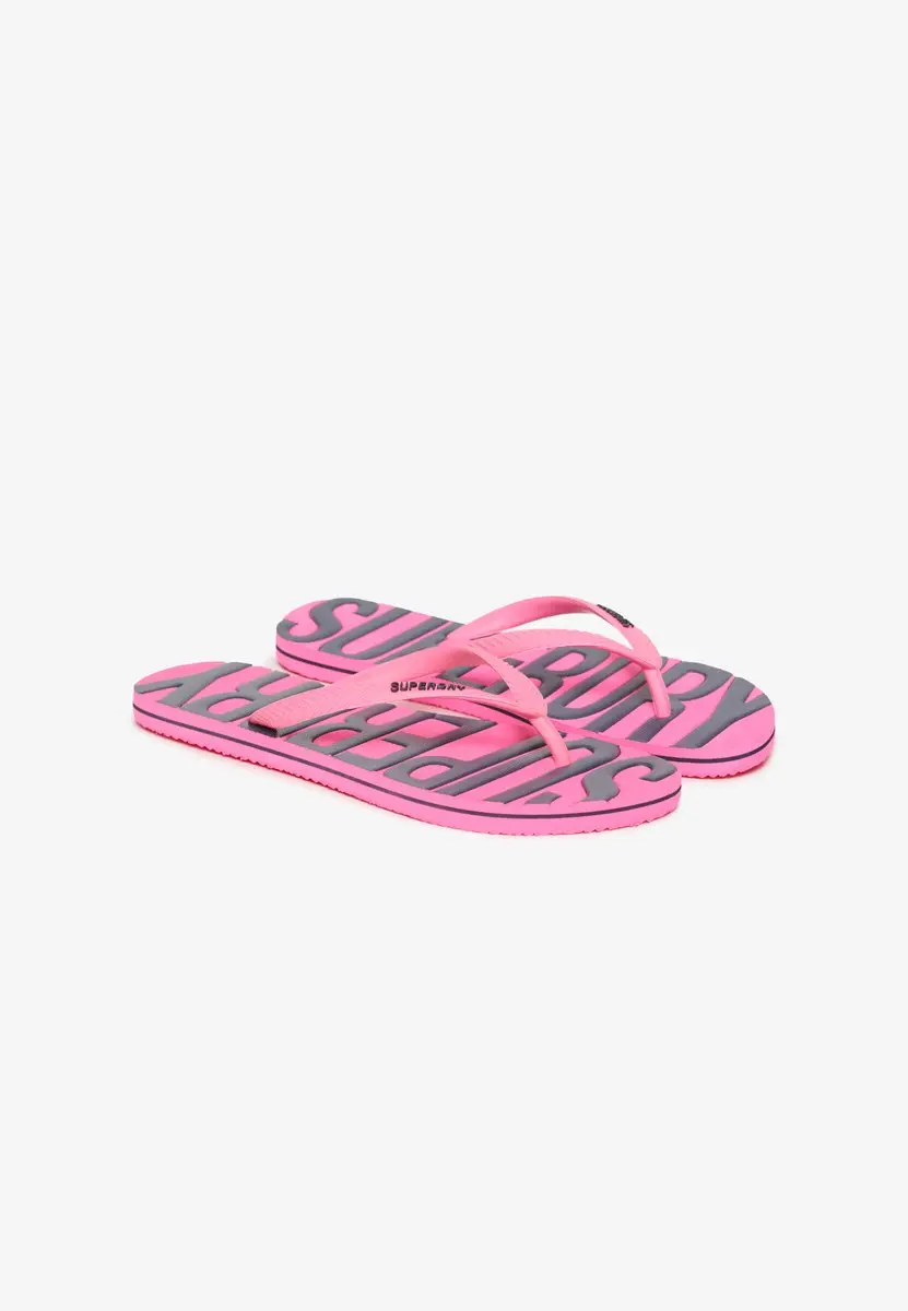 Superdry Vintage Vegan Teenslipper WF310197A - 36/37 - Fluro pink - afbeelding 2 van 6