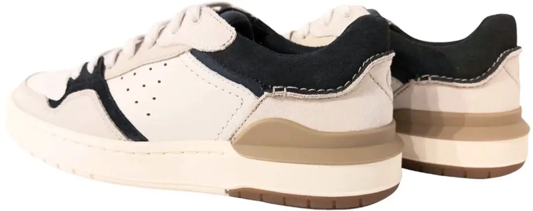 Clarks CourtLite 2 LO Lage Sneakers - Wit/Beige 43 - afbeelding 6 van 6
