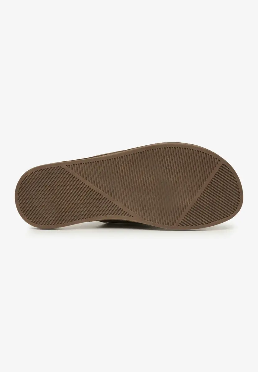 Superdry Vintage Slippers met Kruisbanden - Donkerbruin - afbeelding 3 van 6
