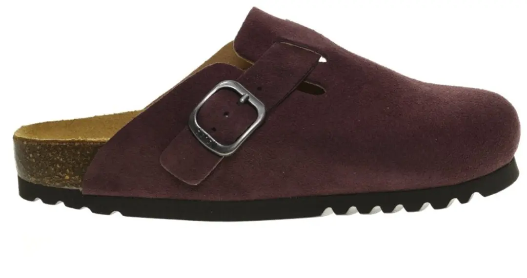 Scholl Fae Cherry Suede Clogs maat 39