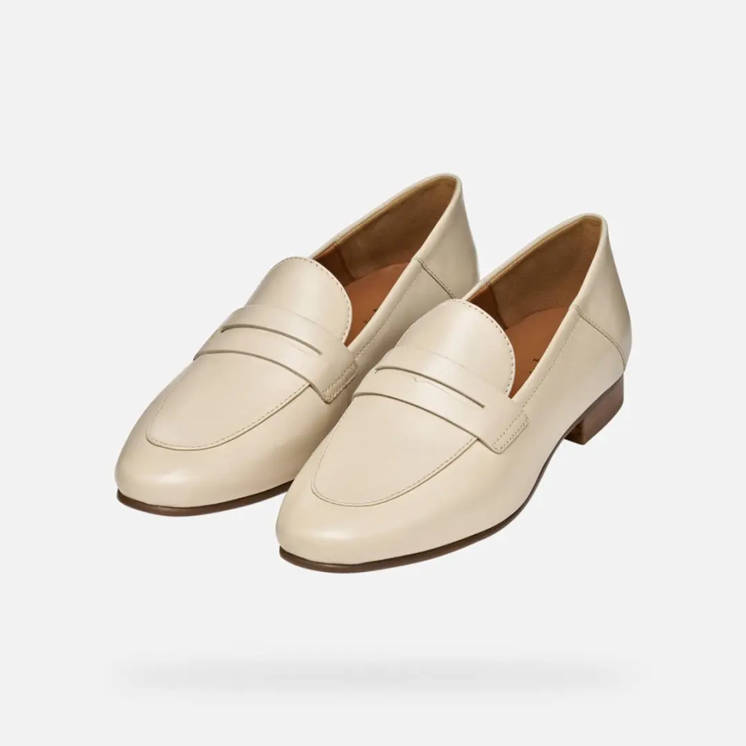 Geox Mantinea Dames Loafers 36.5 - Melkwit