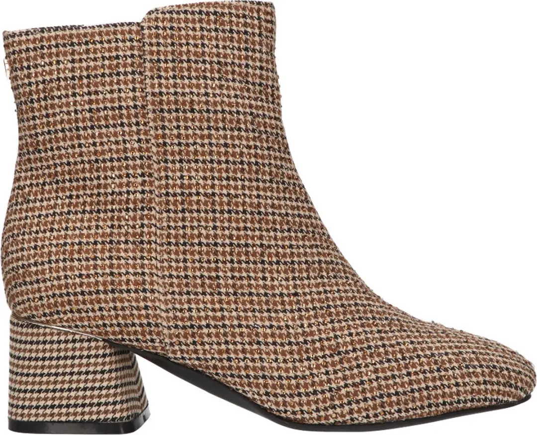 La Strada Enkellaars Beige Textiel