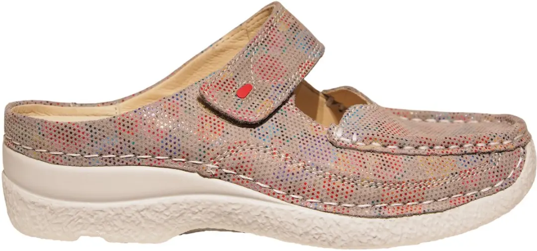 Wolky Roll Slipper Flower Dames Teenslipper - 40
