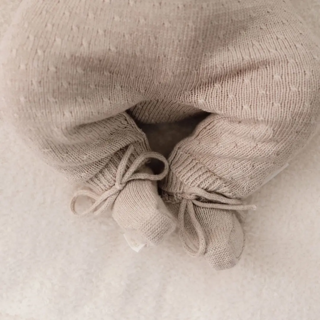 Little Dutch Slofjes Newborn Naturals - Beige