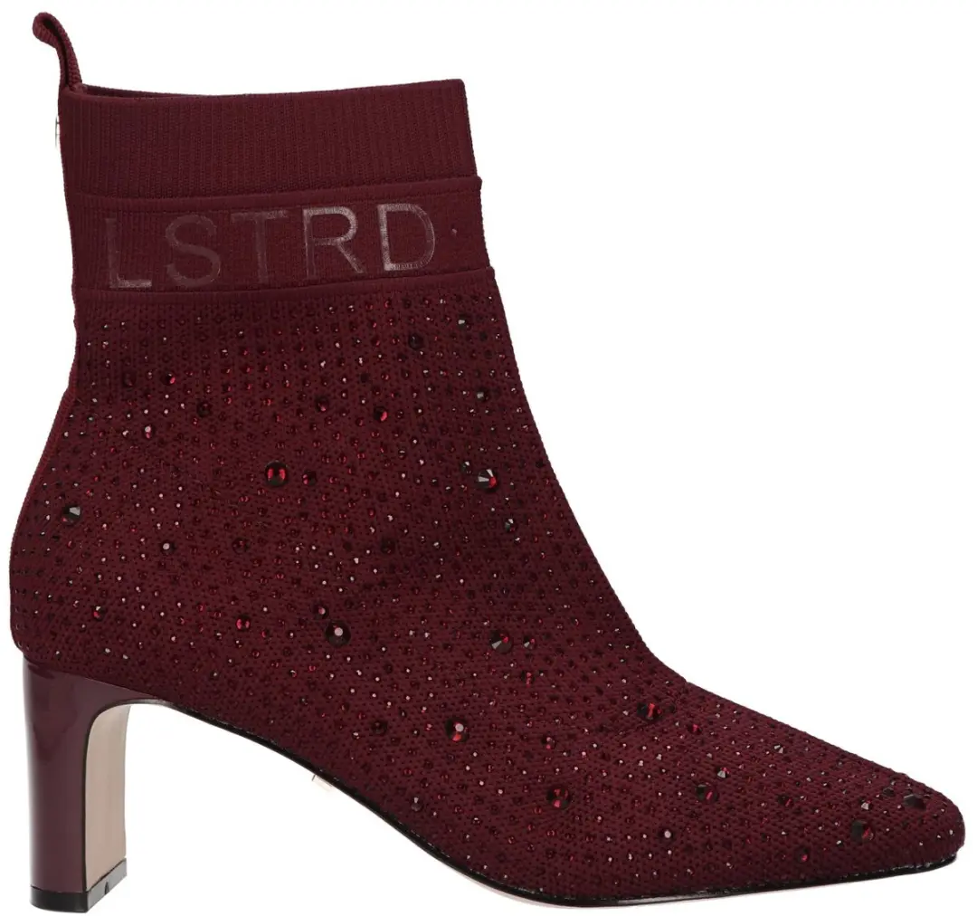 La Strada Enkellaars Bordeaux Knitted
