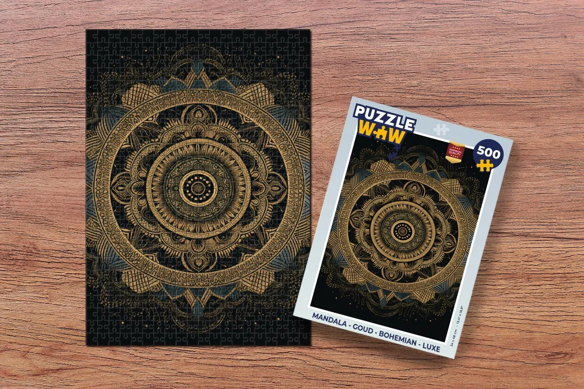 PuzzleWow Mandala Puzzel 500 Stuks - 8720976922152