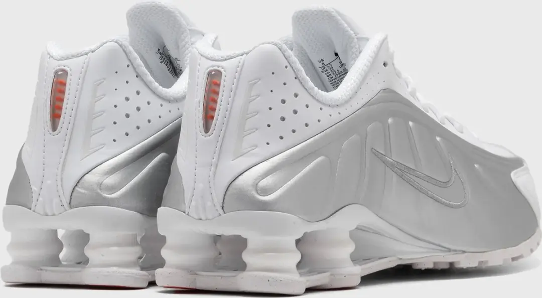 Nike Shox R4 Sneakers - White Metallic Silver - afbeelding 4 van 6