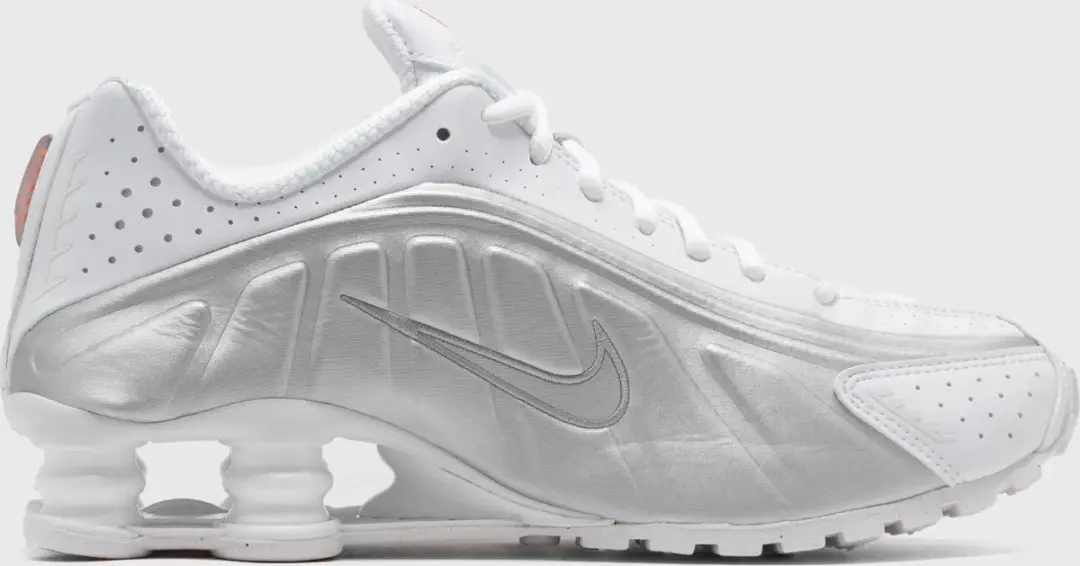 Nike Shox R4 Sneakers - White Metallic Silver - afbeelding 2 van 6