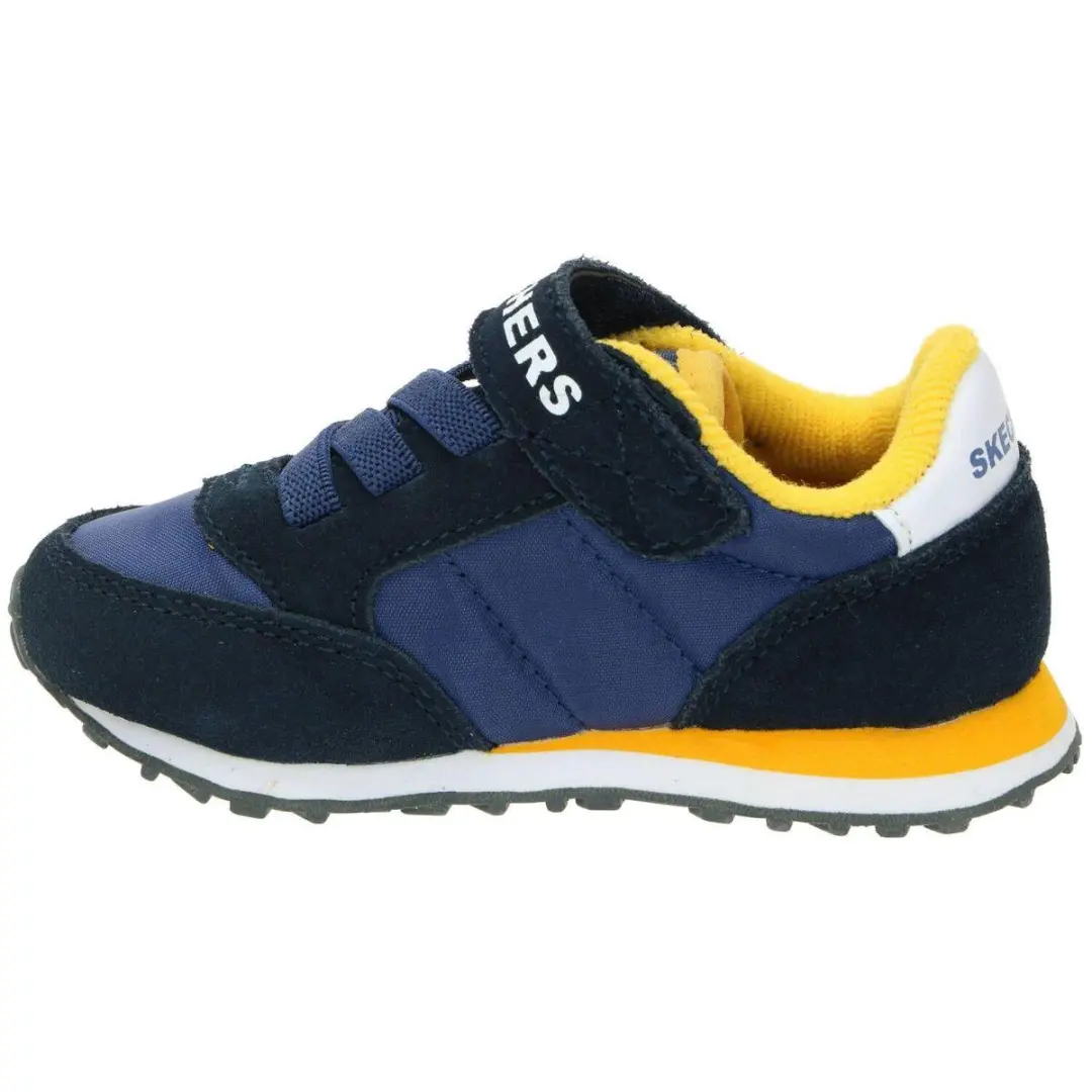 Skechers Retro Sneaks Gorvox Jongens Sneakers - Navy/Gold