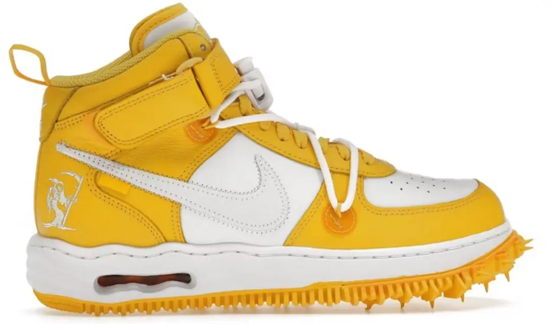 "Sneakers Nike Nike Air Force 1 Mid Special Edition ""Off-White Varsity Maize"""