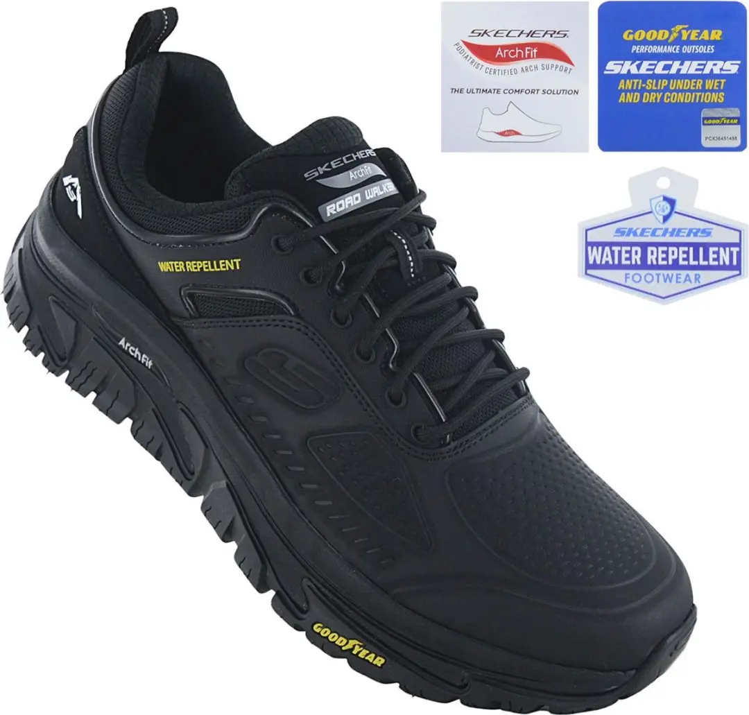 Skechers Arch Fit Road Walker Recon Herensneakers - Zwart