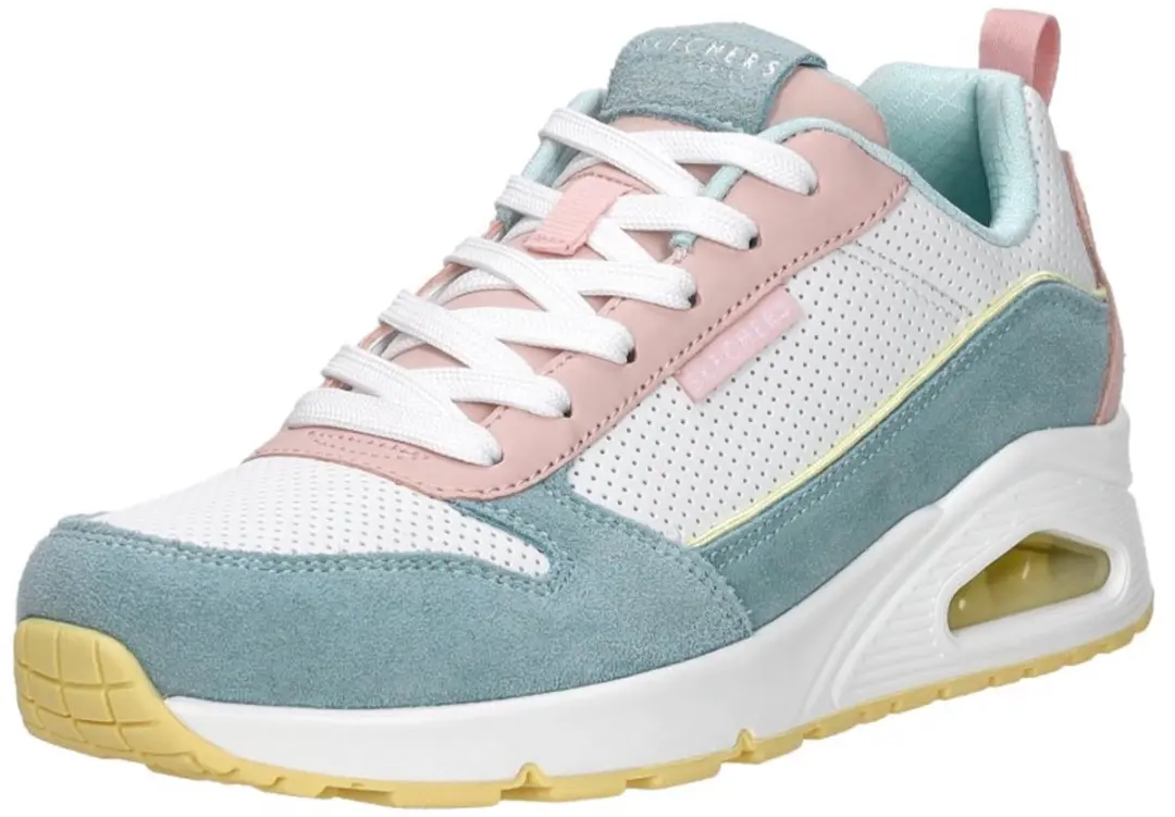 Skechers Uno 2 Much Fun Sneakers - Blauw Suede - afbeelding 4 van 6
