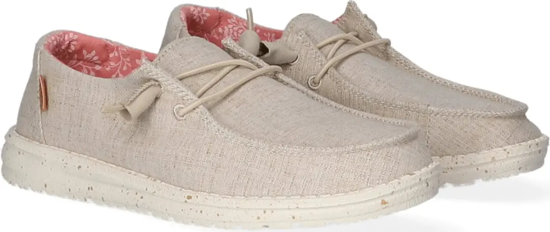 HEYDUDE Wendy Chambray Instappers - Beige - afbeelding 3 van 6
