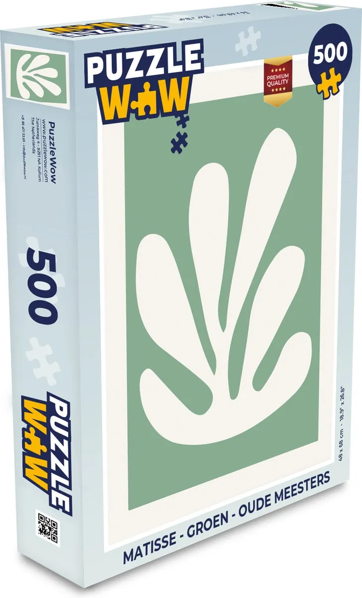 PuzzleWow Matisse Legpuzzel 500 Stuks - Multicolor