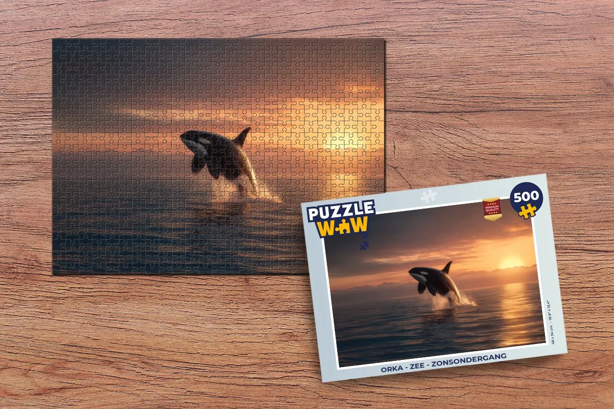 PuzzleWow Orka Zee Zonsondergang Puzzel - 500 Stuks