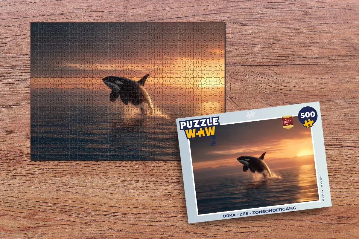 PuzzleWow Orka Zee Zonsondergang Puzzel - 500 Stuks