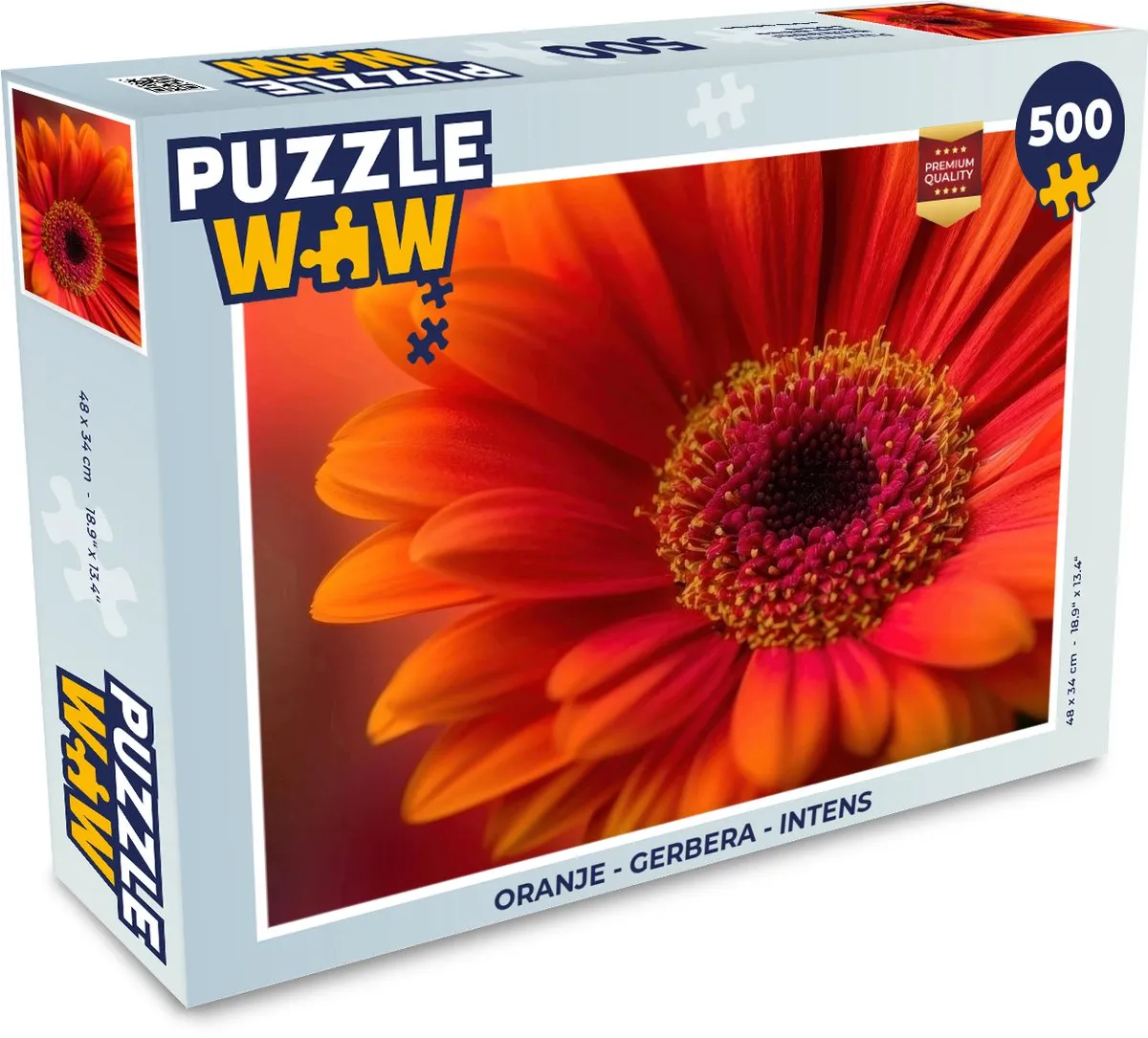 PuzzleWow Gerbera Legpuzzel 500 Stuks